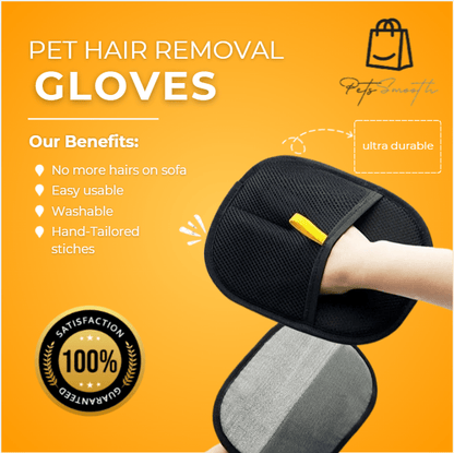 Pet Hair Removal Gloves - PETS SMOOTH